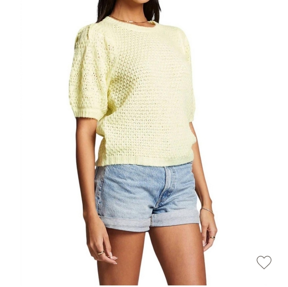 Saltwater LUXE Light Yellow Knit Top